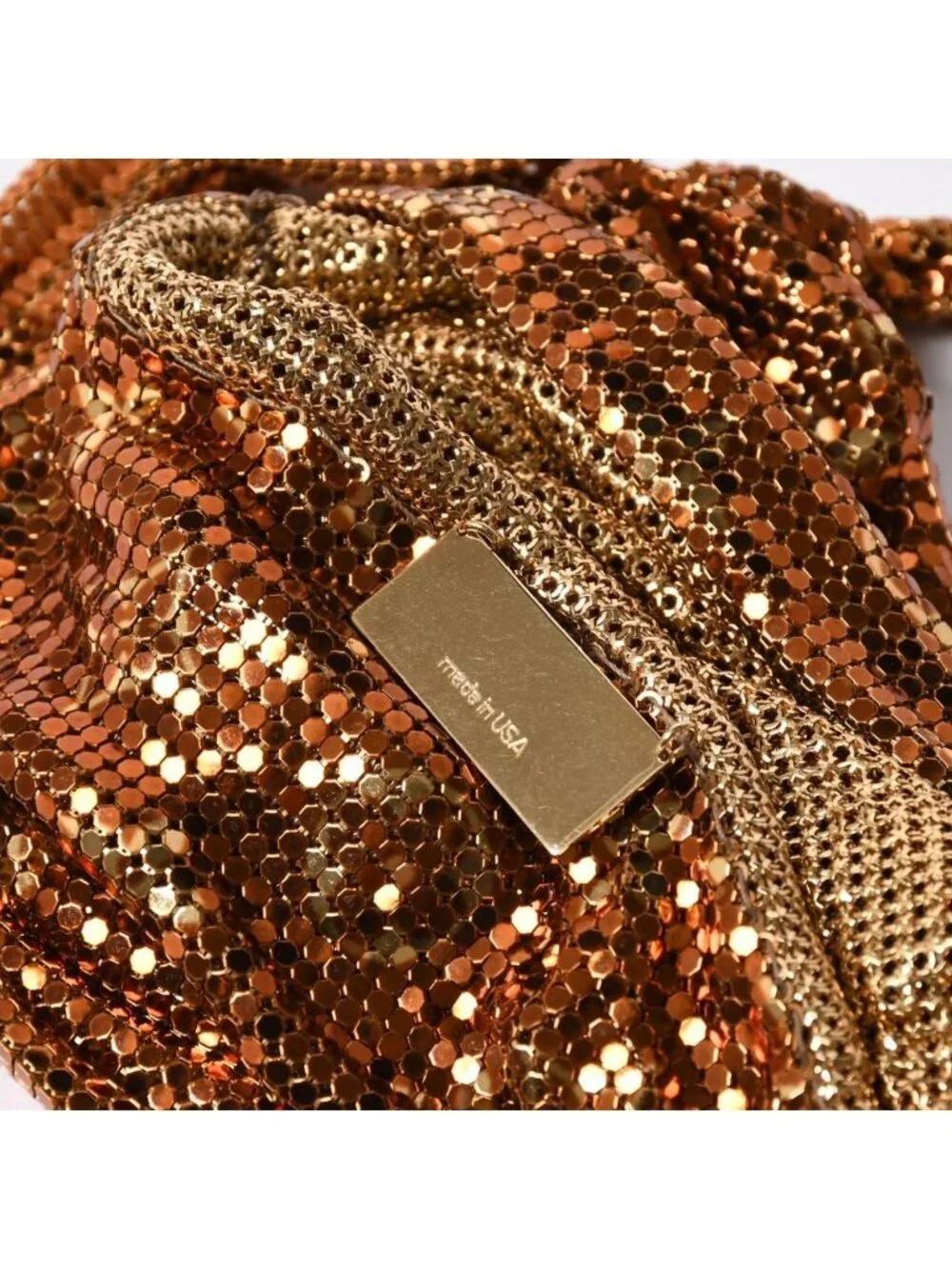 Louis Vuitton Shoulder Bag Monogram Mesh Francis Gold
